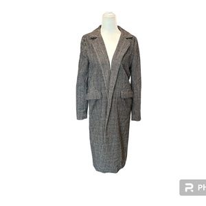 Brown Houndstooth Coat Size S